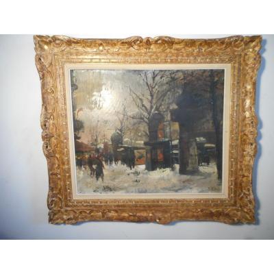 Table Rue De Paris Animated Sign Olivier Foss 1920-2002