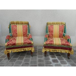 Pair Of Armchair Napoleon III