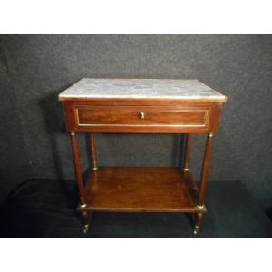 Small Console In Mahogany And Gilt Bronze Late Eighteenth Time