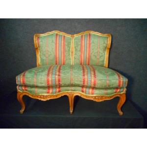 Small Child Sofa In Walnut Early Nineteenth Time