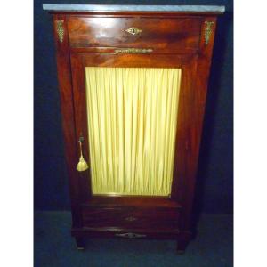 Showcase In Mahogany And Gilt Bronze Directoire Period
