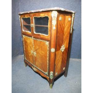 Small Furniture In Marquetry And Gilt Bronze Eighteenth Time