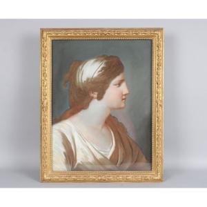 Follower Of Louis-jean-françois Lagrenée (1724 - 1805) - Profile Of A Woman In Antique