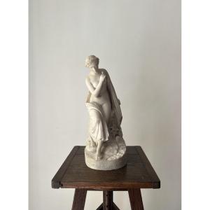 Bather Seated On A Rock - Tadolini Workshop, 2nd Half Of The 19th Century 