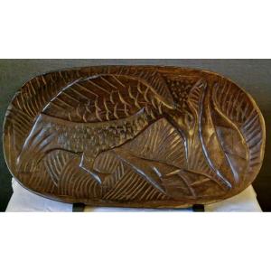 20th Century African Wood Dish