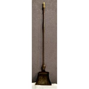 Fireplace Shovel Gilt Bronze And Iron 19th Century