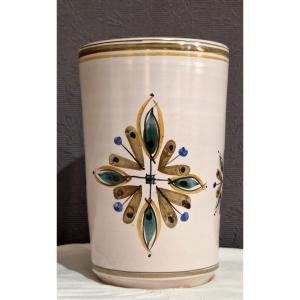 Ceramic Vase Signed Michel Boillot 1970s