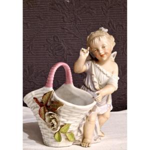 Winged Little Girl Biscuit