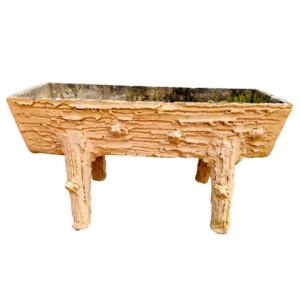 20th Century Patinated Cement Planter