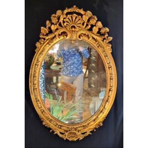 Napoleon 3 Oval Mirror