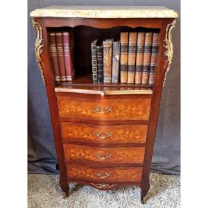 20th Century Marquetry Chest Of Drawers