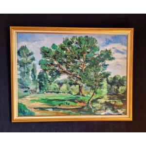 20th Century Countryside Landscape Painting