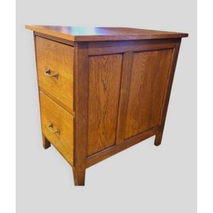 Oak Craft Cabinet 2 Drawers