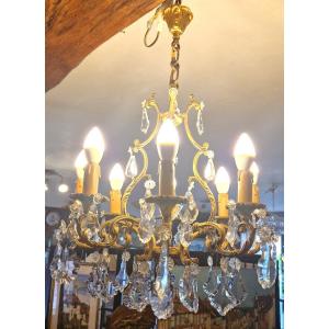 20th Century 8-light Cage Chandelier