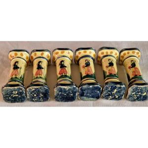 6 Hb Quimper Knife Holders