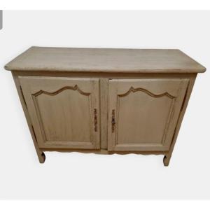 Louis XV Style Buffet Patinated Green Méridionale
