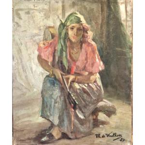 The Gypsy By Martin De Waelhem (1882-)