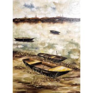 Banks Of The Loire By Pierre Bruno 20th Century