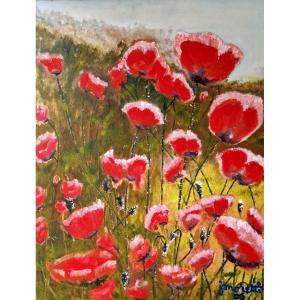 The Poppies By J. Moretti 