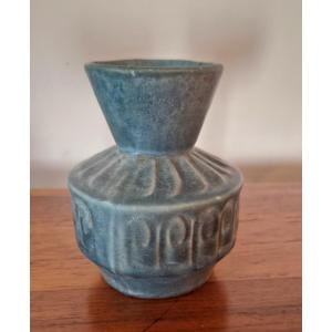 Small Art Deco Vase In Enamelled Cast Iron