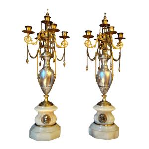 Pair Of Napoleon III Candelabras