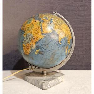 Illuminated Glass Globe, 20th Century