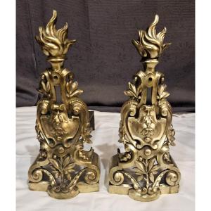 Pair Of Napoleon III Andirons