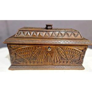 Carved Oak Box