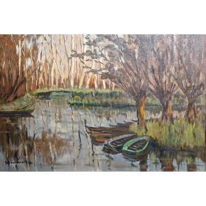 Riverbanks - Maurice Pannetier (1910 – 1983)