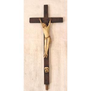 Ivory Christ On A Cross, 18th Century