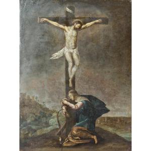 Crucifixion, Flemish School, 17th Century