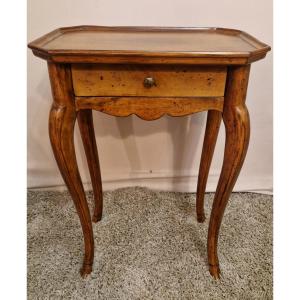 Louis XV Style Side Table In Walnut.
