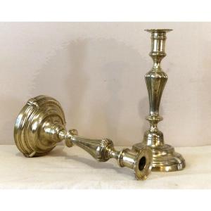 Pair Of 19th-century Gilt Bronze Candlesticks