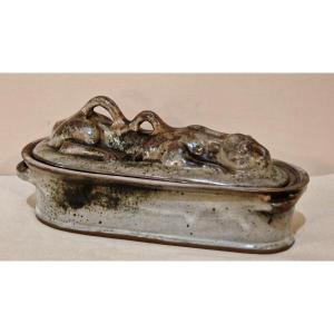 Hare Terrine In Glazed Ceramic From The Loir