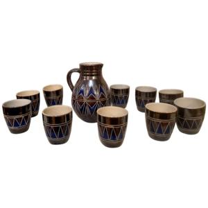 Ceramic Cider/beer Service - Art Deco - Zoller.