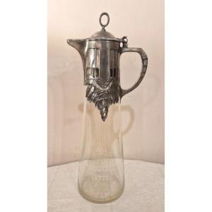 Crystal Ewer - Art Nouveau