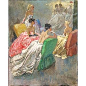 Parisian Elegance - Fabien Fabiano (1882-1962) 