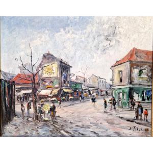 Parisian Alley - édouard Febvre (1885-1967)