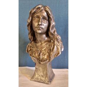 Bust - Mignon - Art Nouveau - Paul Eugène Mengin (1853-1937)