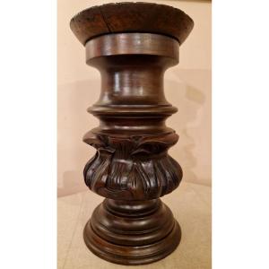 Small Mahogany Column Stand