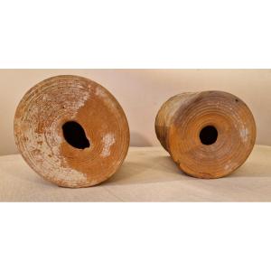 2 Provençal Terracotta Birdhouses