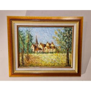 Colette Fromentin (20th) - Small Normandy Landscape