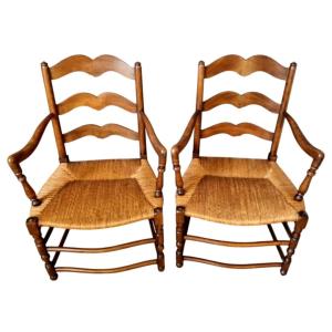 Pair Of Provencal-style Armchairs
