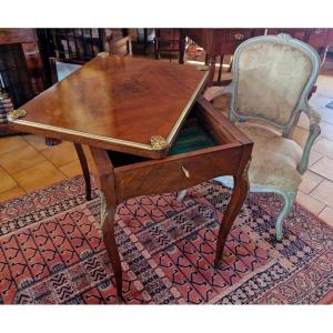 Louis XV-style Marquetry Game Table