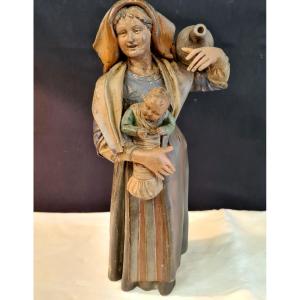 Young Woman In Terracotta Nineteenth