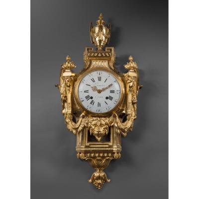 A Louis XVI Gilt Bronze Cartel - 18th Century