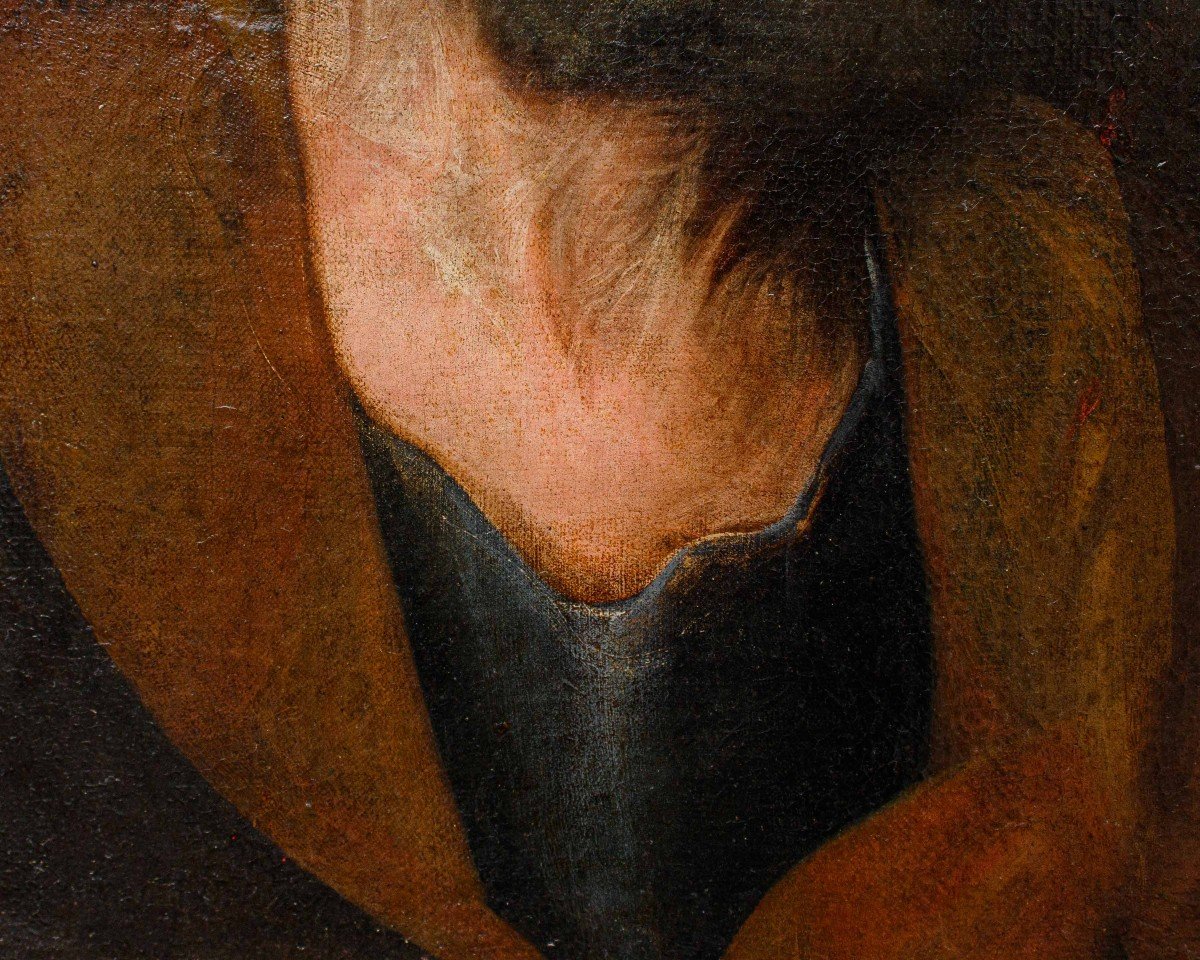 Francesco Fracanzano (1612 - 1656), Volto di Santo-photo-2