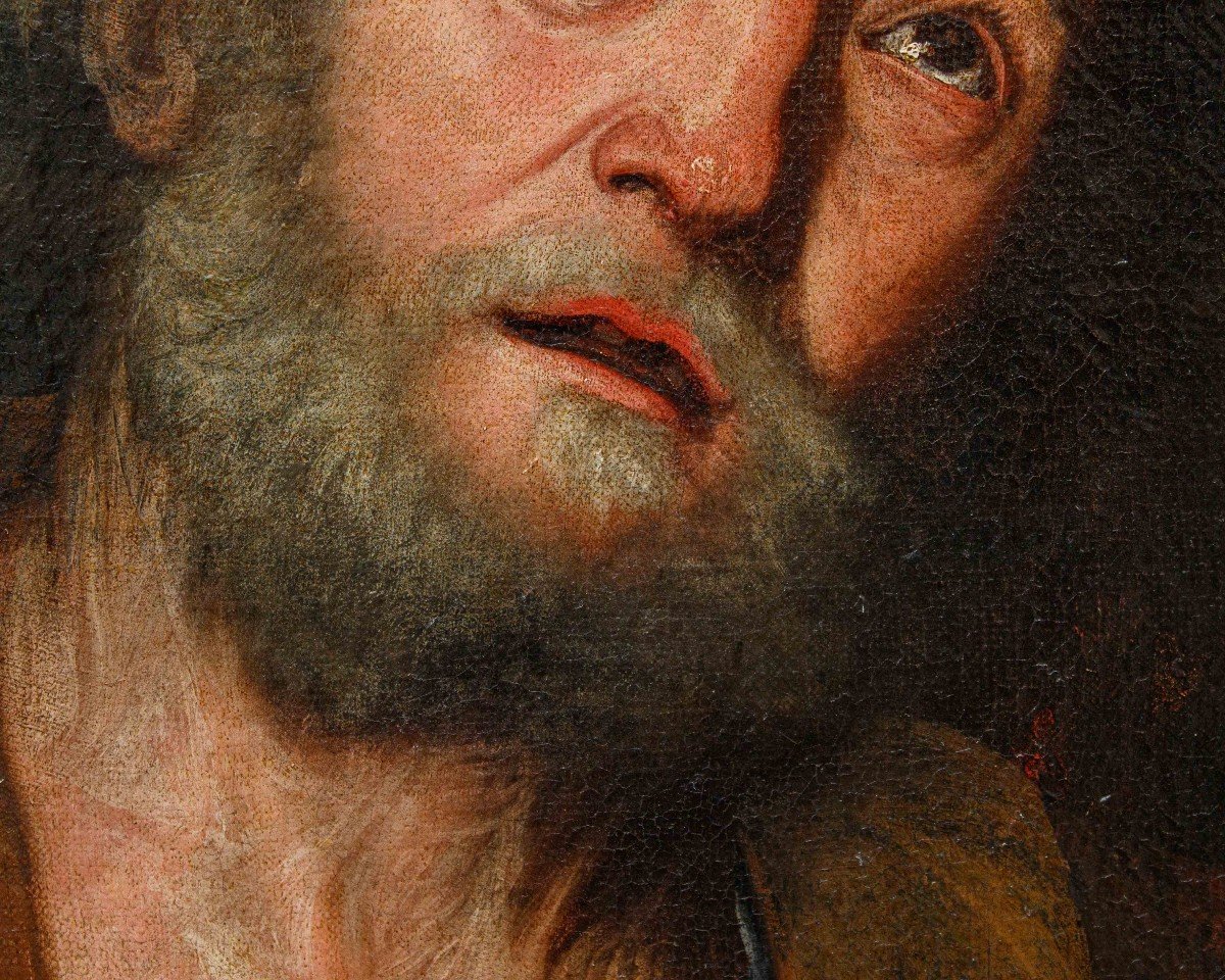 Francesco Fracanzano (1612 - 1656), Volto di Santo-photo-5