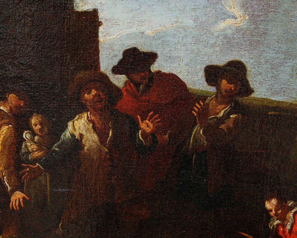 Domenico Olivero ( 1679 – 1755),  Giocatori di  bocce-photo-1