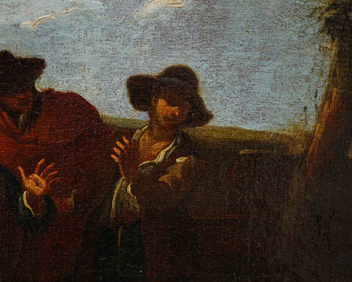 Domenico Olivero ( 1679 – 1755),  Giocatori di  bocce-photo-4